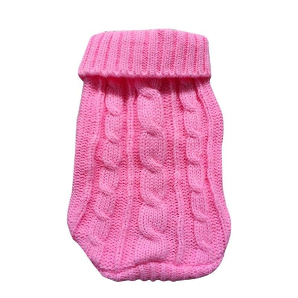 Warm Twist Design Knitted Pet Sweater